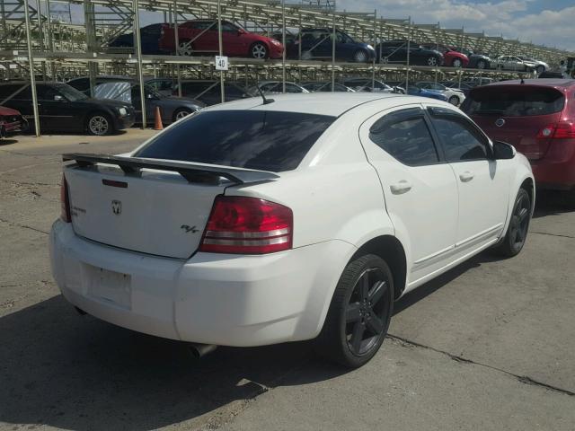 1B3LD76M48N694390 - 2008 DODGE AVENGER R/ WHITE photo 4