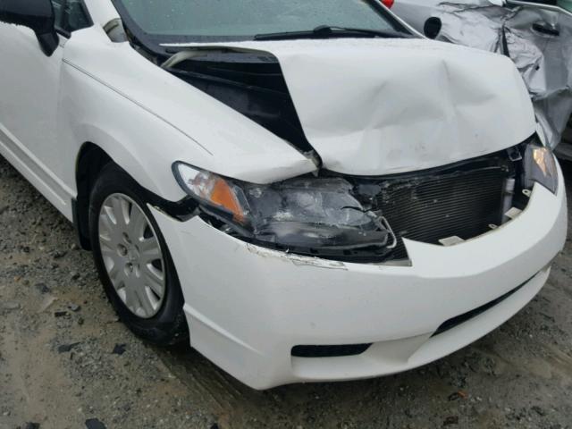 2HGFA1E37BH513455 - 2011 HONDA CIVIC VP WHITE photo 9