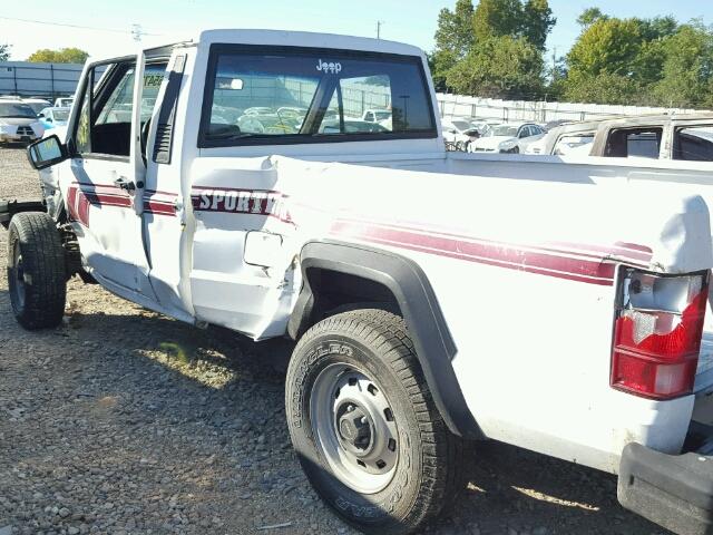 1JTMG6412JT090141 - 1988 JEEP COMANCHE WHITE photo 9