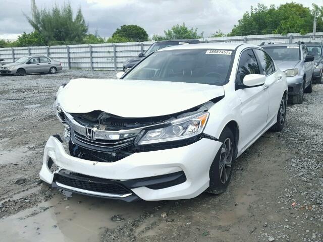 1HGCR2F30HA221914 - 2017 HONDA ACCORD LX WHITE photo 2