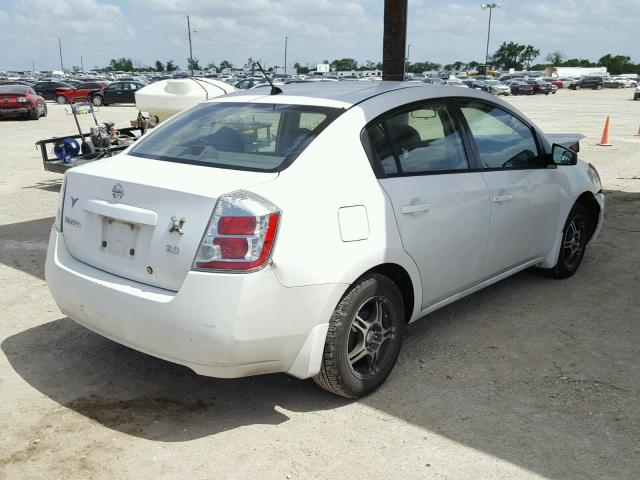 3N1AB61E27L626192 - 2007 NISSAN SENTRA 2.0 WHITE photo 4