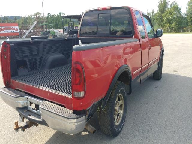 1FTZX17W8WNB72453 - 1998 FORD F150 RED photo 4