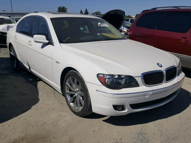 WBAHL83507DT10892 - 2007 BMW 750I WHITE photo 1