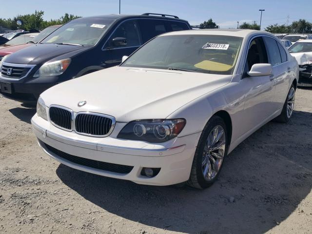 WBAHL83507DT10892 - 2007 BMW 750I WHITE photo 2