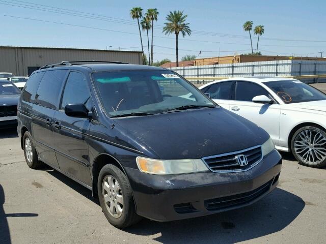 5FNRL18974B025928 - 2004 HONDA ODYSSEY EX BLACK photo 1