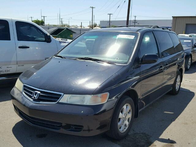 5FNRL18974B025928 - 2004 HONDA ODYSSEY EX BLACK photo 2