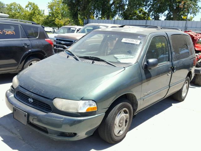 4N2XN11TXXD818575 - 1999 NISSAN QUEST SE GREEN photo 2