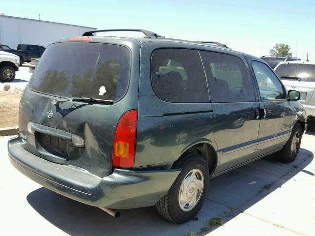 4N2XN11TXXD818575 - 1999 NISSAN QUEST SE GREEN photo 4