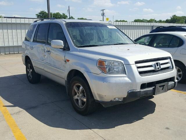 5FNYF28308B002047 - 2008 HONDA PILOT SE SILVER photo 1