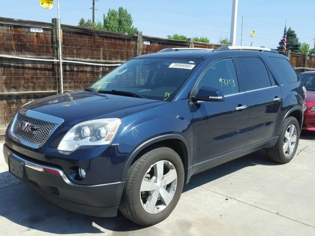 1GKKVRED2CJ121996 - 2012 GMC ACADIA SLT ლურჯი ფოტო 2