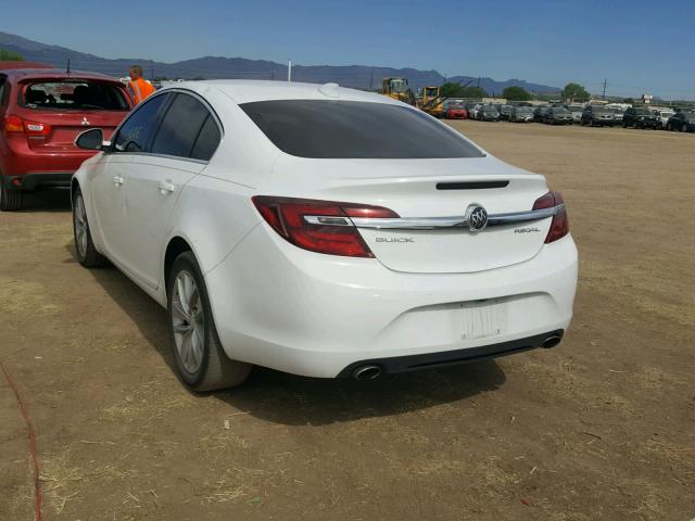 2G4GK5EX9F9169228 - 2015 BUICK REGAL WHITE photo 3