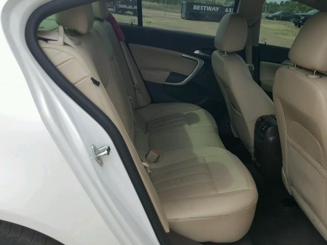 2G4GK5EX9F9169228 - 2015 BUICK REGAL WHITE photo 6
