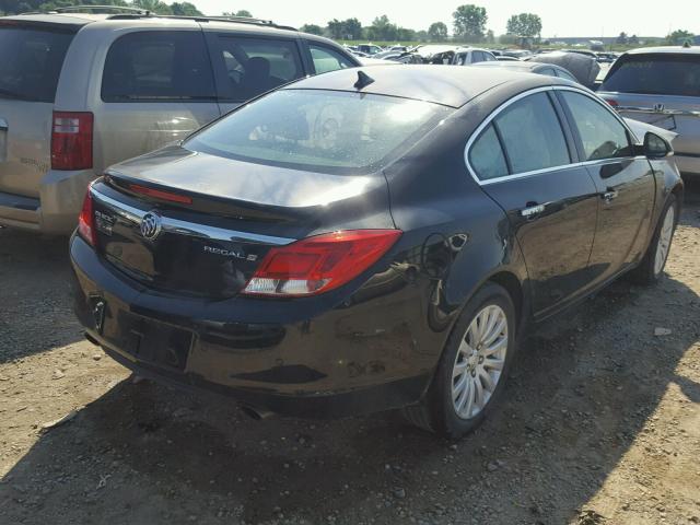 2G4GS5EV3C9215288 - 2012 BUICK REGAL PREM BLACK photo 4