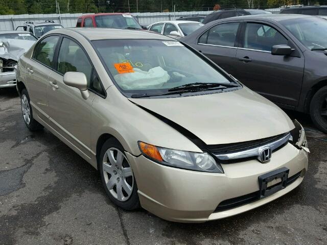 1HGFA16578L072809 - 2008 HONDA CIVIC LX TAN photo 1