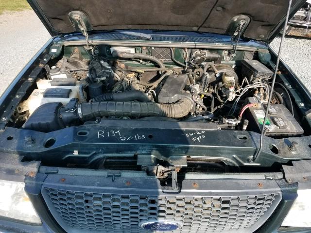 1FTYR10U32TA35439 - 2002 FORD RANGER GREEN photo 7