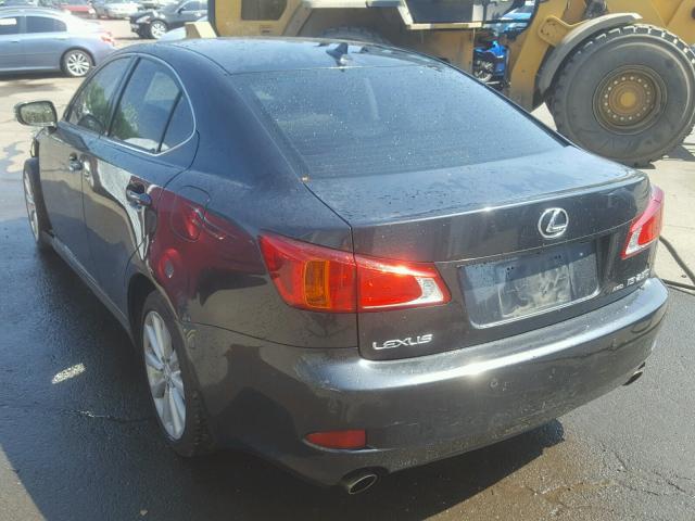 JTHCK262495029740 - 2009 LEXUS IS 250 BLACK photo 3