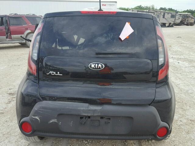 KNDJN2A21E7037820 - 2014 KIA SOUL BLACK photo 9