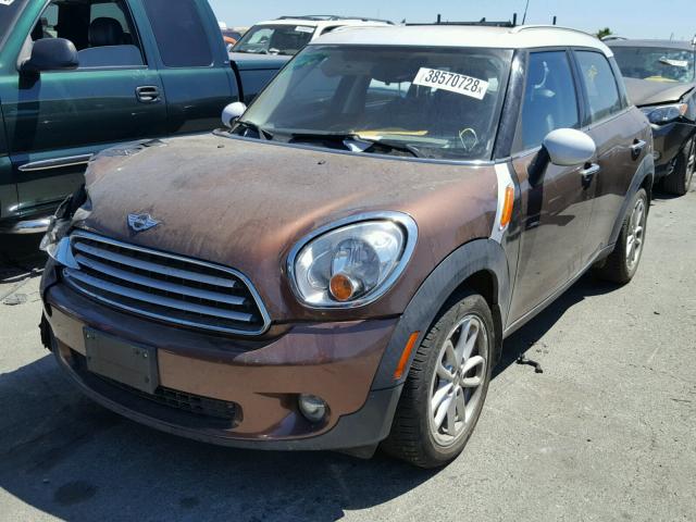 WMWZB3C54EWR40314 - 2014 MINI COOPER COU BROWN photo 2