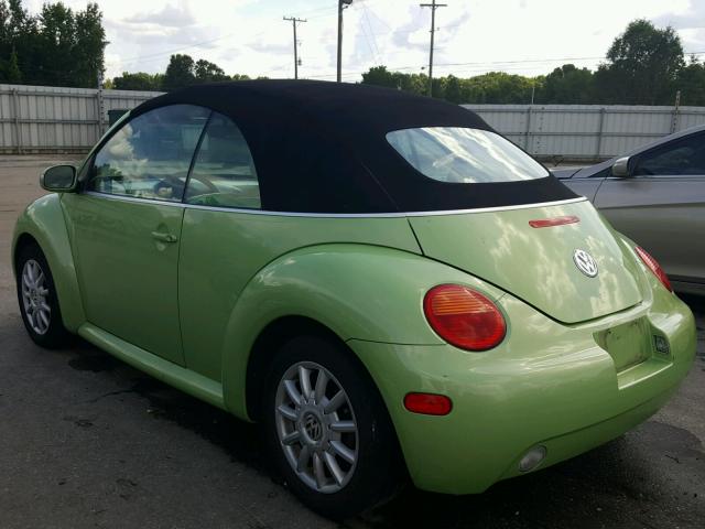 3VWCM31Y05M362791 - 2005 VOLKSWAGEN NEW BEETLE მწვანე ფოტო 3