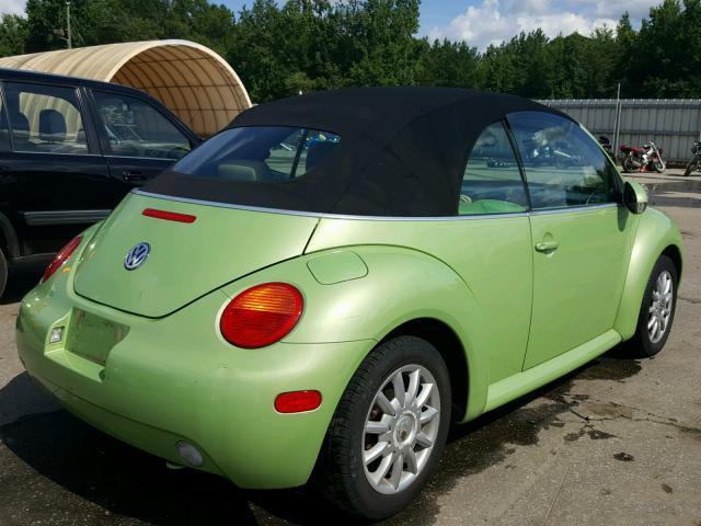 3VWCM31Y05M362791 - 2005 VOLKSWAGEN NEW BEETLE მწვანე ფოტო 4