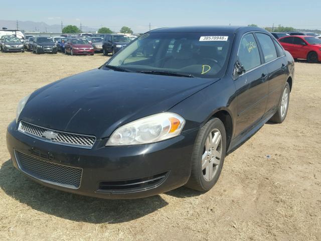 2G1WB5E38E1104227 - 2014 CHEVROLET IMPALA LIM BLACK photo 2