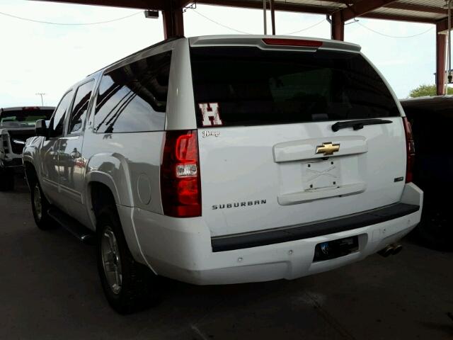 1GNFK26359R251050 - 2009 CHEVROLET SUBURBAN K WHITE photo 3