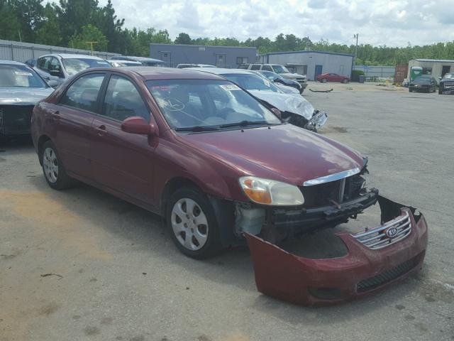 KNAFE121975385687 - 2007 KIA SPECTRA EX BURGUNDY photo 1