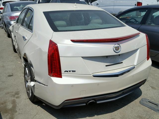 1G6AB5RAXD0106939 - 2013 CADILLAC ATS LUXURY WHITE photo 3