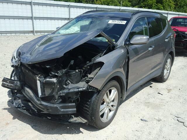 5XYZUDLAXDG085744 - 2013 HYUNDAI SANTA FE S GRAY photo 2