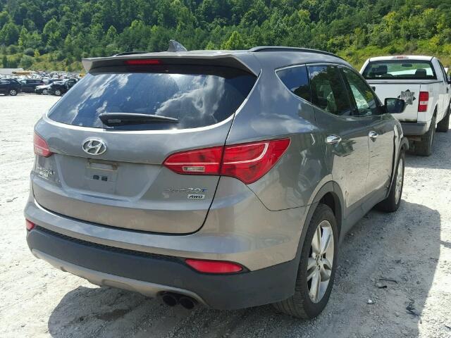 5XYZUDLAXDG085744 - 2013 HYUNDAI SANTA FE S GRAY photo 4