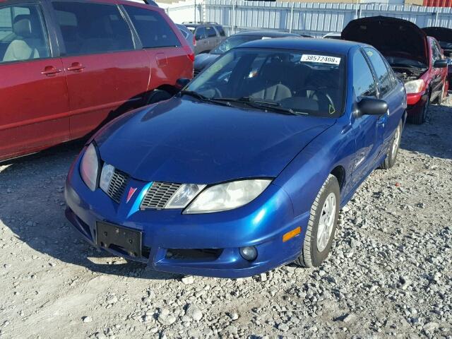 1G2JB52F347253537 - 2004 PONTIAC SUNFIRE SL BLUE photo 2