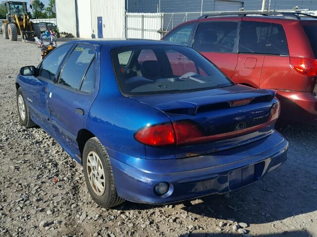 1G2JB52F347253537 - 2004 PONTIAC SUNFIRE SL BLUE photo 3