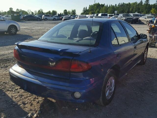 1G2JB52F347253537 - 2004 PONTIAC SUNFIRE SL BLUE photo 4