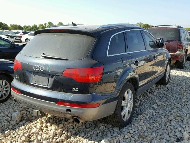 WA1AV74L87D083774 - 2007 AUDI Q7 4.2 QUA BLUE photo 4