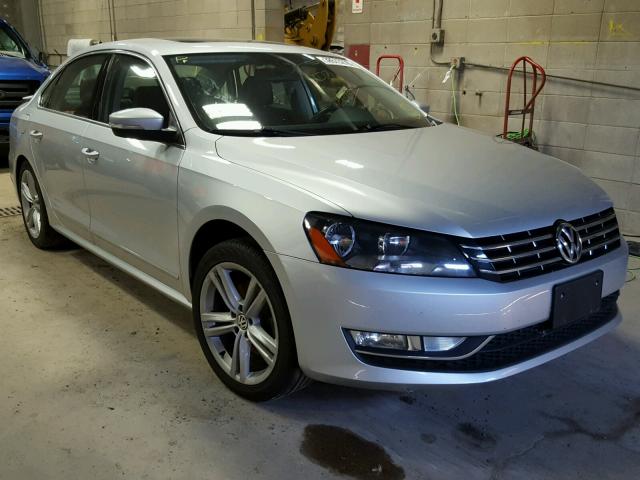 1VWCM7A3XDC123776 - 2013 VOLKSWAGEN PASSAT SEL GRAY photo 1