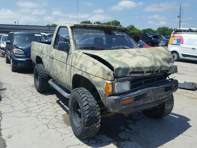 1N6ND11Y9KC369930 - 1989 NISSAN D21 SHORT GREEN photo 1