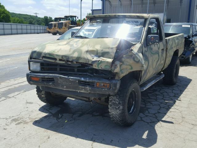 1N6ND11Y9KC369930 - 1989 NISSAN D21 SHORT GREEN photo 2