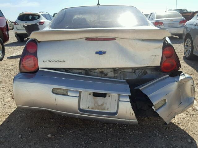2G1WW12E659196376 - 2005 CHEVROLET MONTE CARL 银色 照片 9