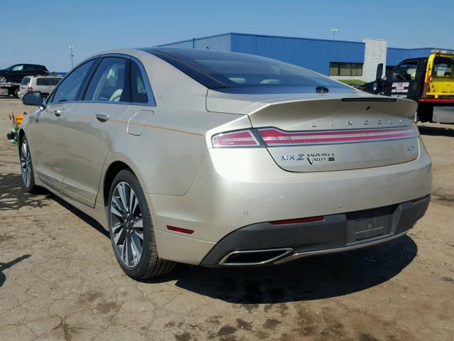 3LN6L5EC7HR631935 - 2017 LINCOLN MKZ RESERV GOLD photo 3