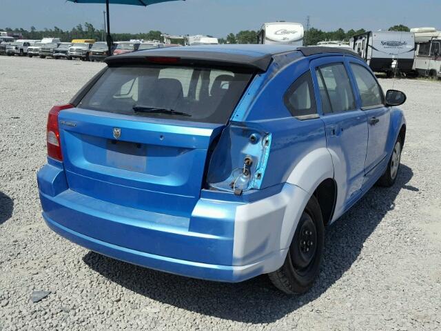 1B3HB28B98D645024 - 2008 DODGE CALIBER BLUE photo 4