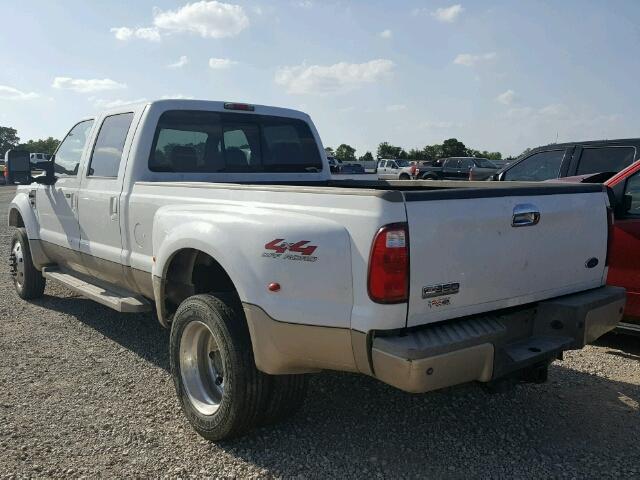 1FTXW43R58EA39504 - 2008 FORD F450 SUPER WHITE photo 3