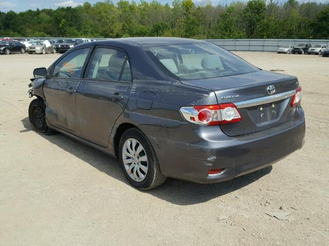 2T1BU4EE5CC859250 - 2012 TOYOTA COROLLA BA GRAY photo 3