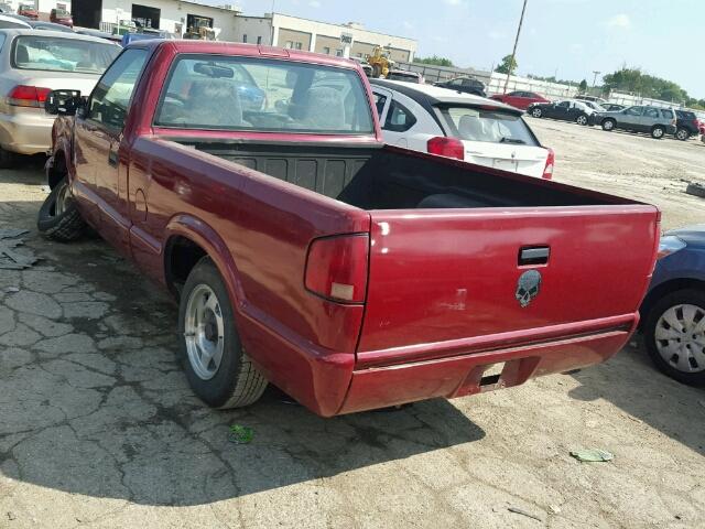 1GTCS1450YK289870 - 2000 GMC SONOMA BURGUNDY photo 3