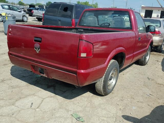 1GTCS1450YK289870 - 2000 GMC SONOMA BURGUNDY photo 4