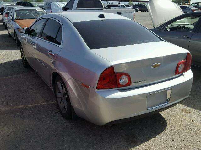1G1ZC5E01CF179101 - 2012 CHEVROLET MALIBU 1LT SILVER photo 3