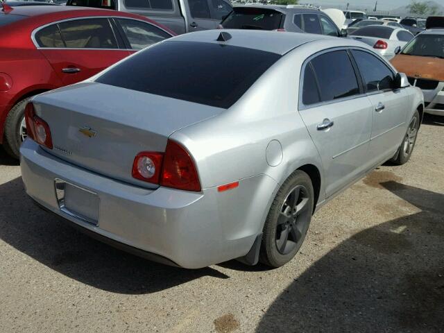 1G1ZC5E01CF179101 - 2012 CHEVROLET MALIBU 1LT SILVER photo 4