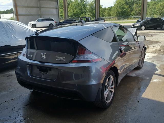 JHMZF1D65DS002104 - 2013 HONDA CR-Z EX GRAY photo 4