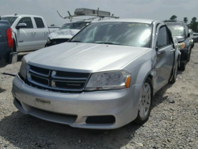 1B3BD4FBXBN518718 - 2011 DODGE AVENGER EX SILVER photo 2