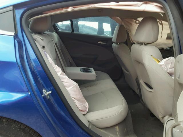 1G1BE5SM5G7261142 - 2016 CHEVROLET CRUZE LT BLUE photo 6