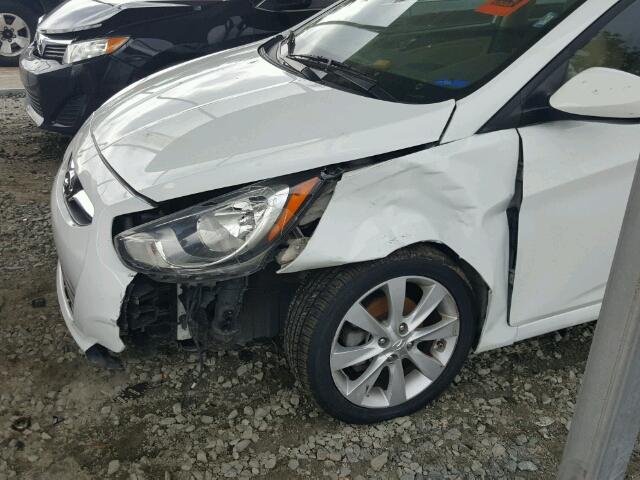 KMHCU4AE4DU581774 - 2013 HYUNDAI ACCENT GLS WHITE photo 9